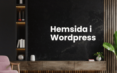 Hemsida i WordPress